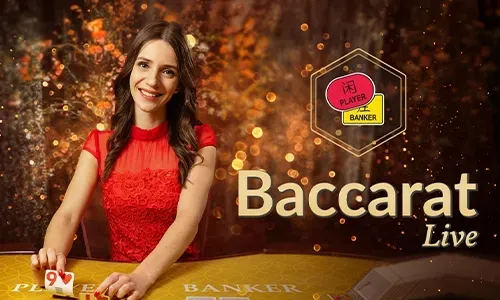 Live casino dealer at a blackjack table